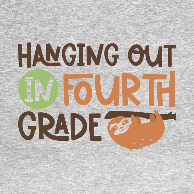 Hanging Out in Fourth Grade Kids School Back to School Funny by ThreadSupreme